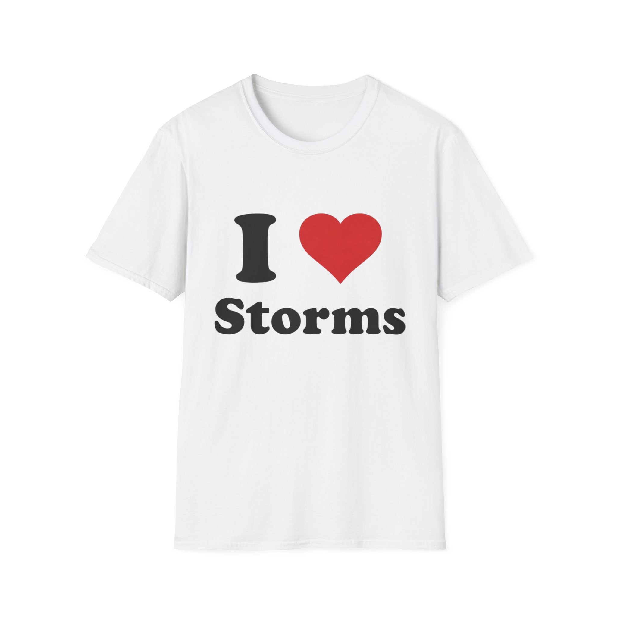 I Love Storms T Shirt White