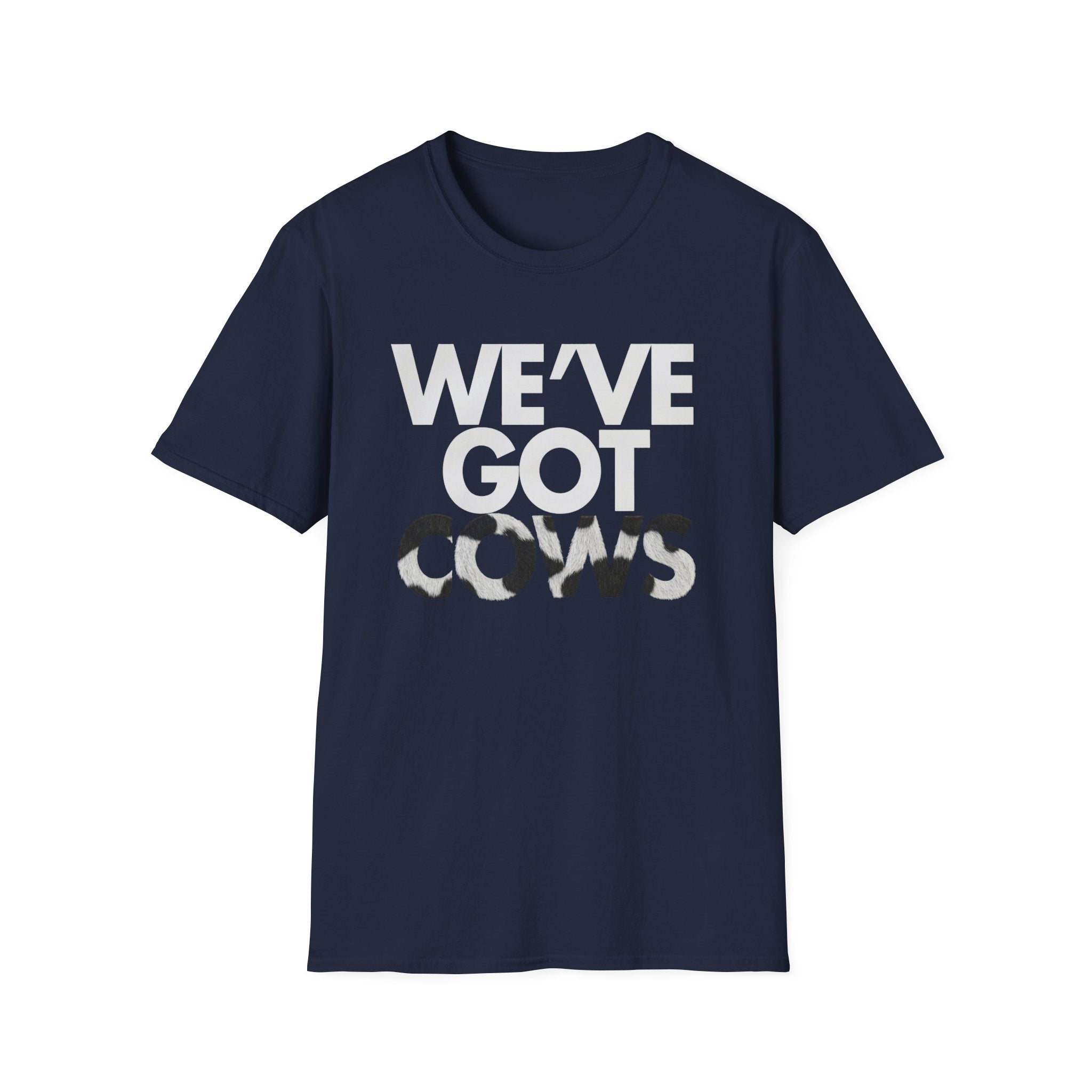 We’ve Got Cows Tee Navy