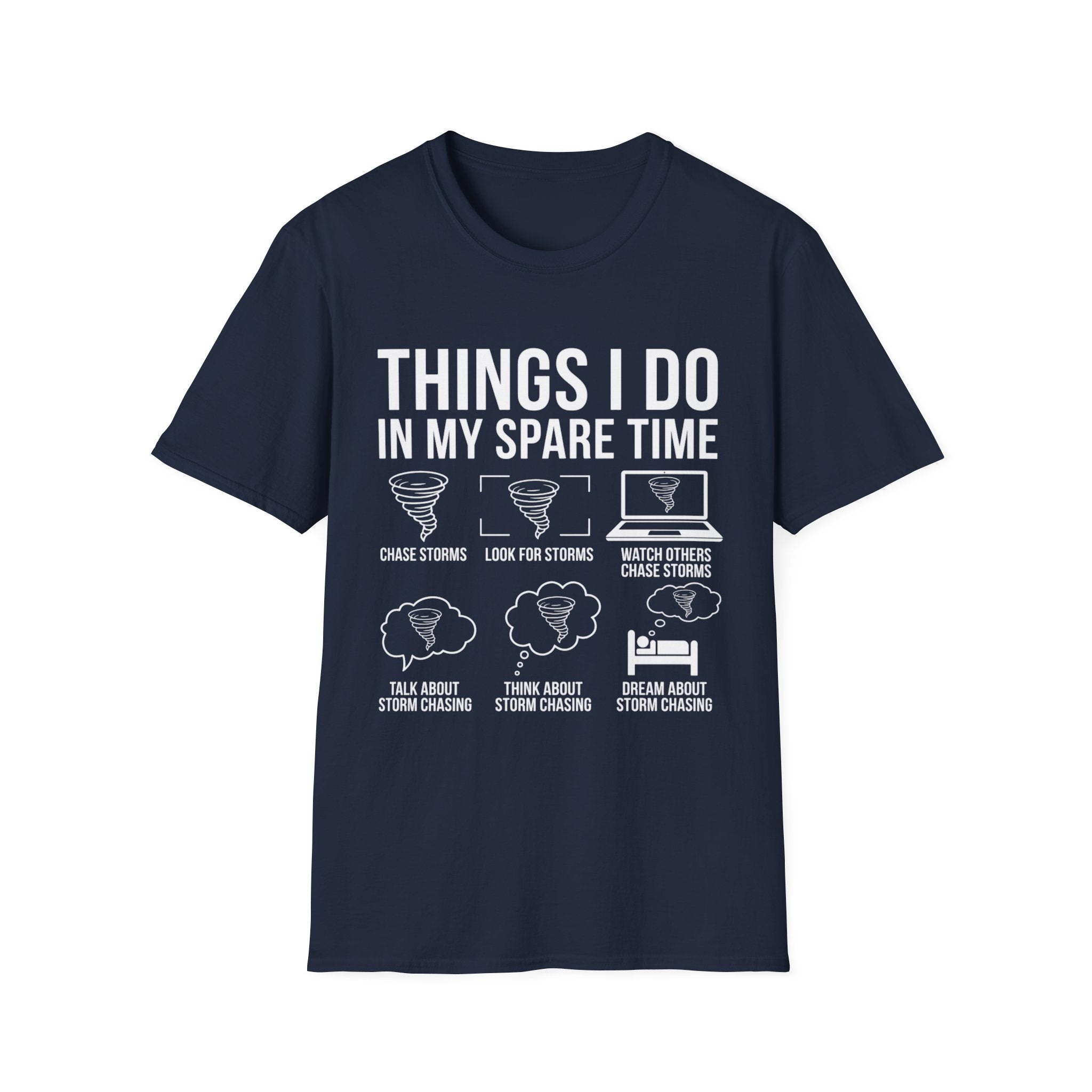 Things I Do in My Spare Time Tee Navy