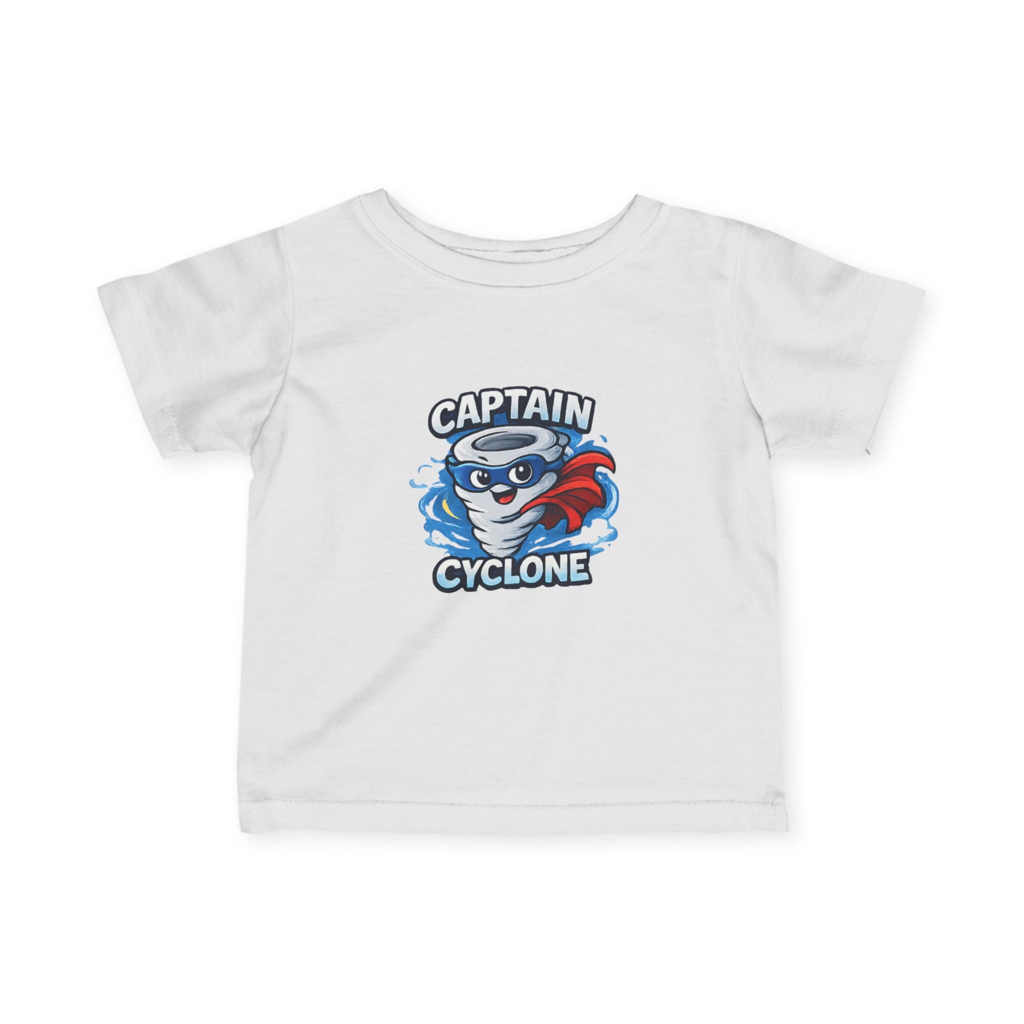 Captain Cyclone Baby T‑Shirt White